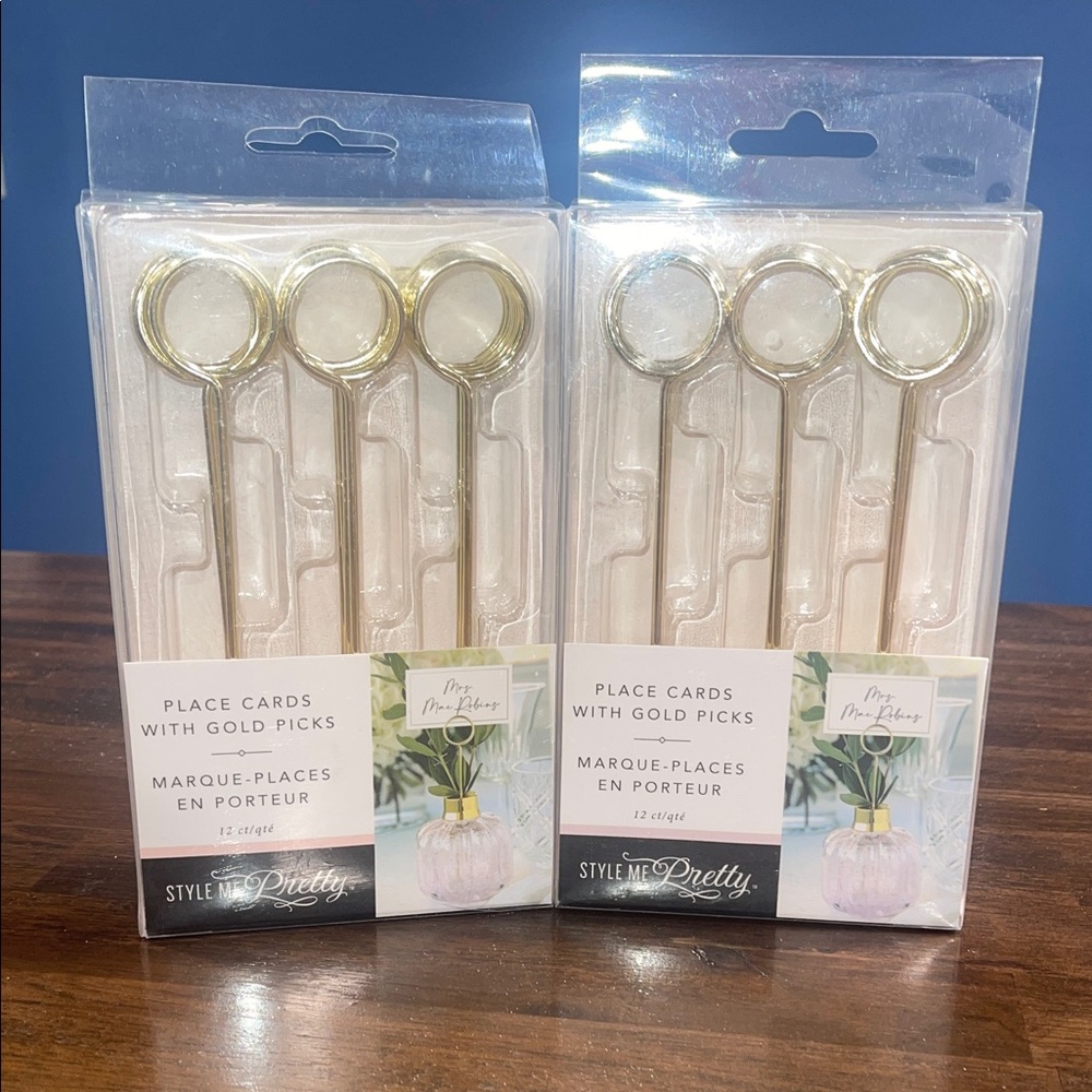 Gold Place Card Holders